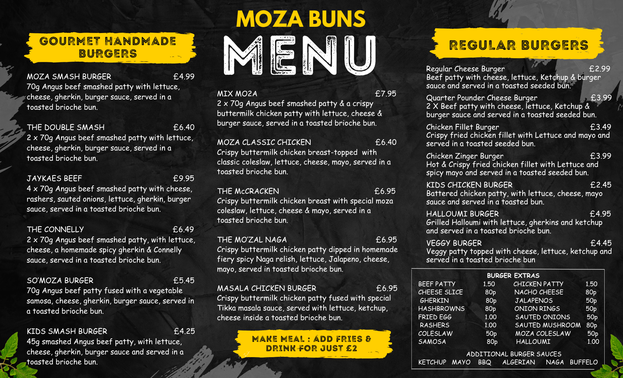 Mozabuns Menu